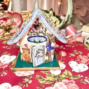 Blue Skies Clayworks Cottage Tealight Heather Goldminc